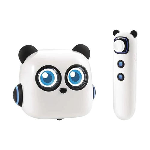 Robot Makeblock mTiny et son stylet Tap Pen sur fond blanc