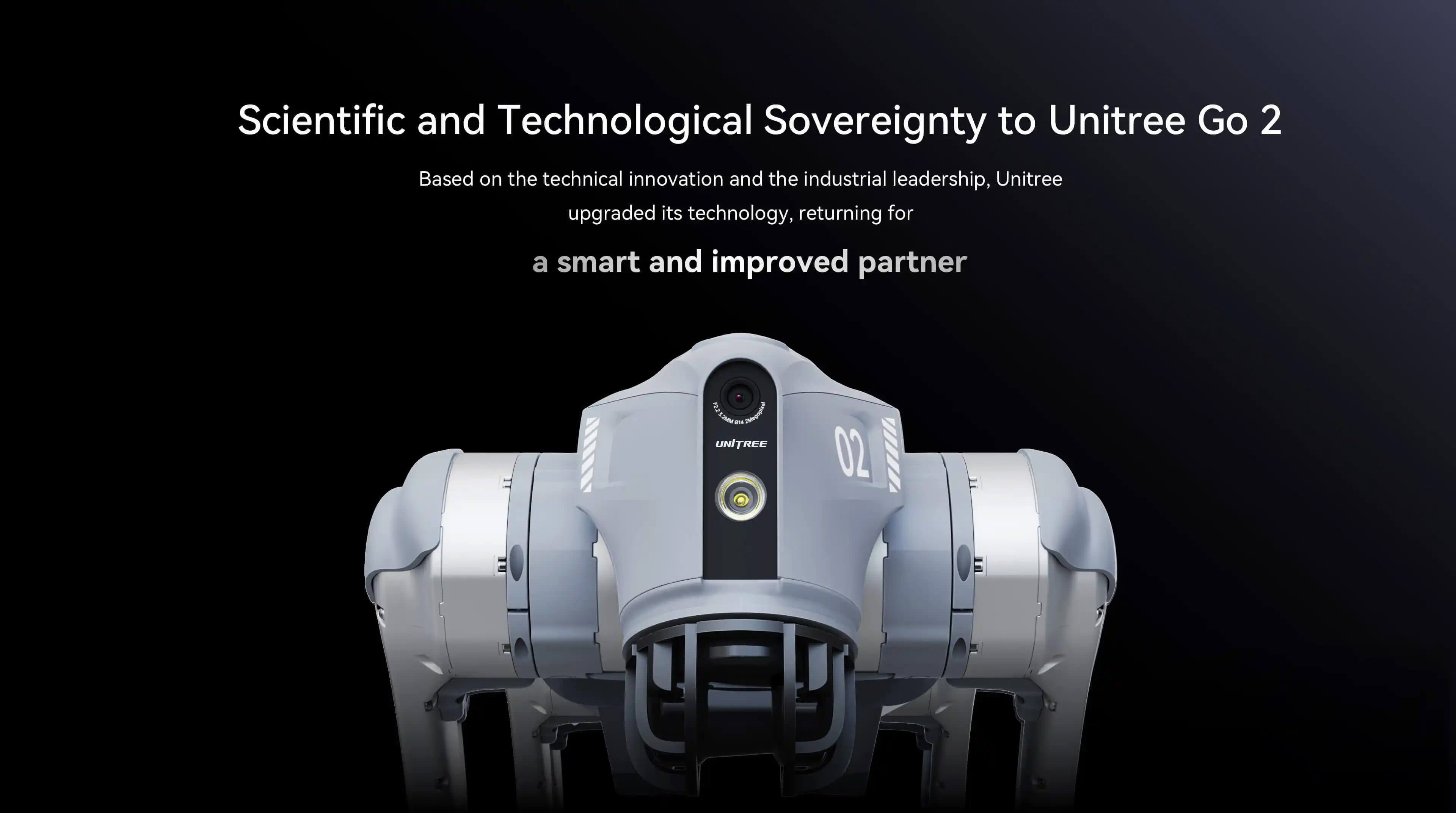 Unitree Go2 - robot quadrupède avec LiDAR 4D, vue générale