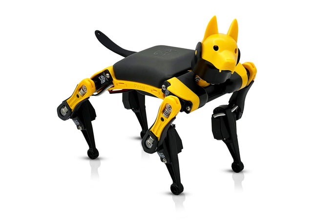 Robot quadrupède éducatif Petoi Bittle X noir et jaune