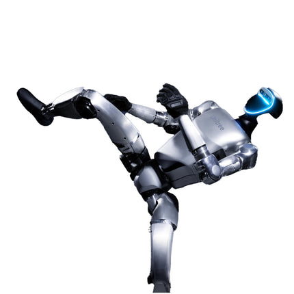 Unitree G1 humanoïde - vue 3 locomotion dynamique