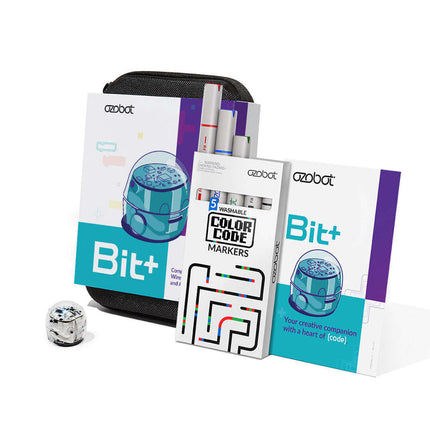 Kit de démarrage Ozobot Bit+ avec son robot, ses feutres et son livret d'activités