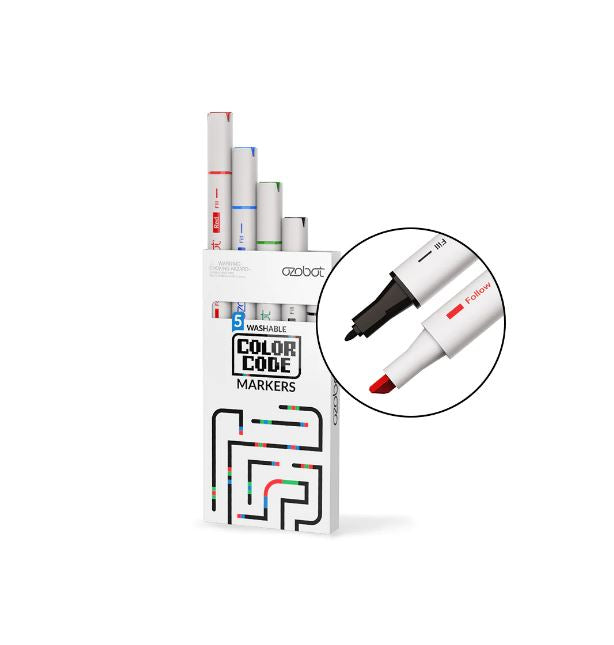 Feutres de codes couleur Ozobot à double pointe