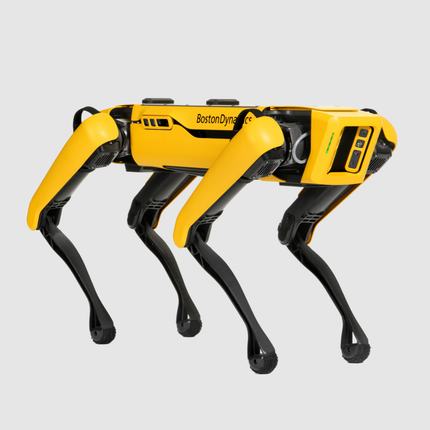 Boston Dynamics Spot - robot quadrupède jaune inspection autonome vue officielle