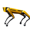 Boston Dynamics Spot - robot quadrupède jaune avec payload capteurs